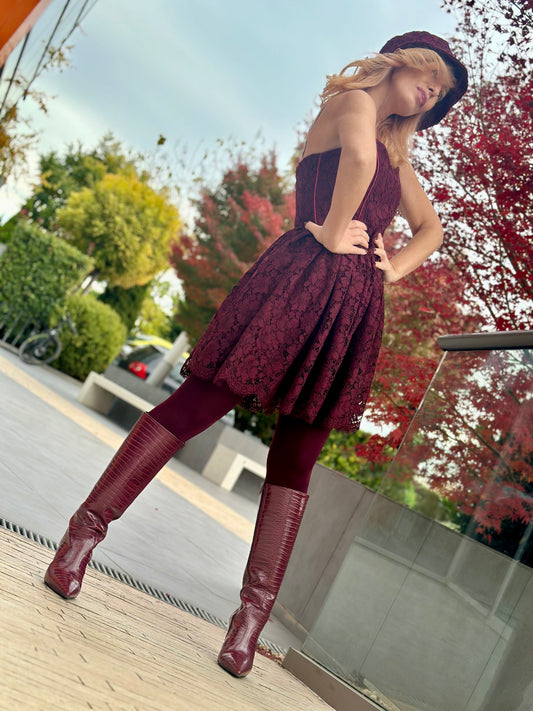 Velvet Wine Рокля