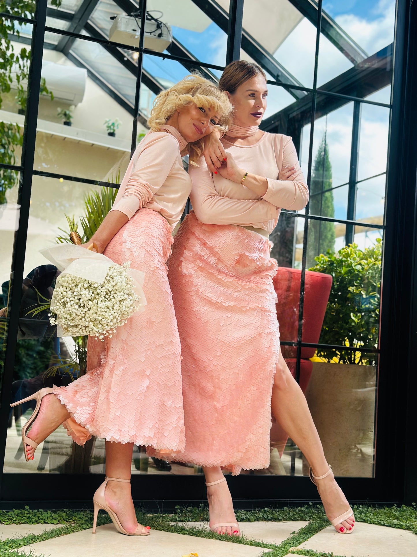 Rosé Sequins Пола