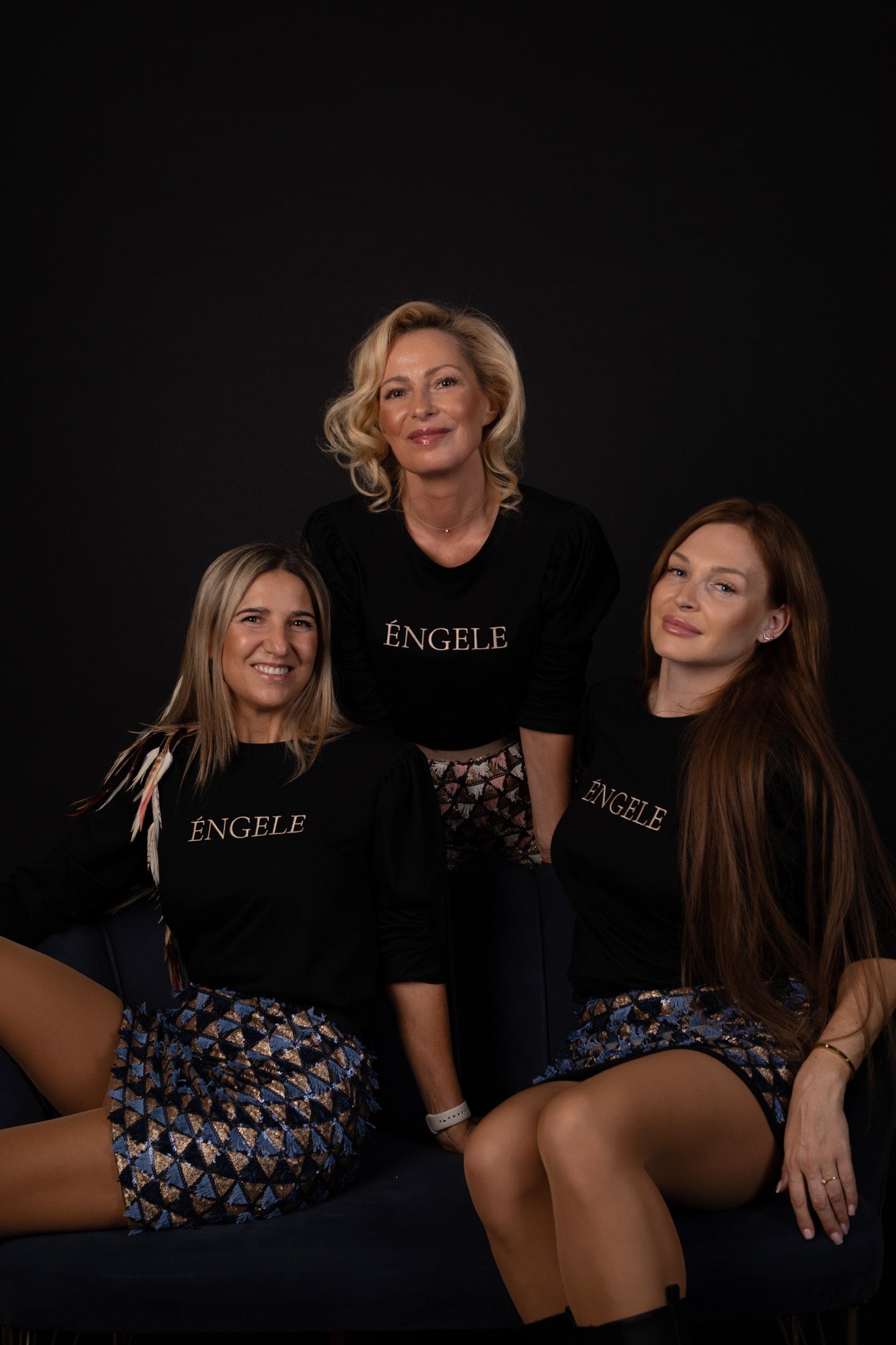 Rosé Lumière Пола с розови и златни пайети