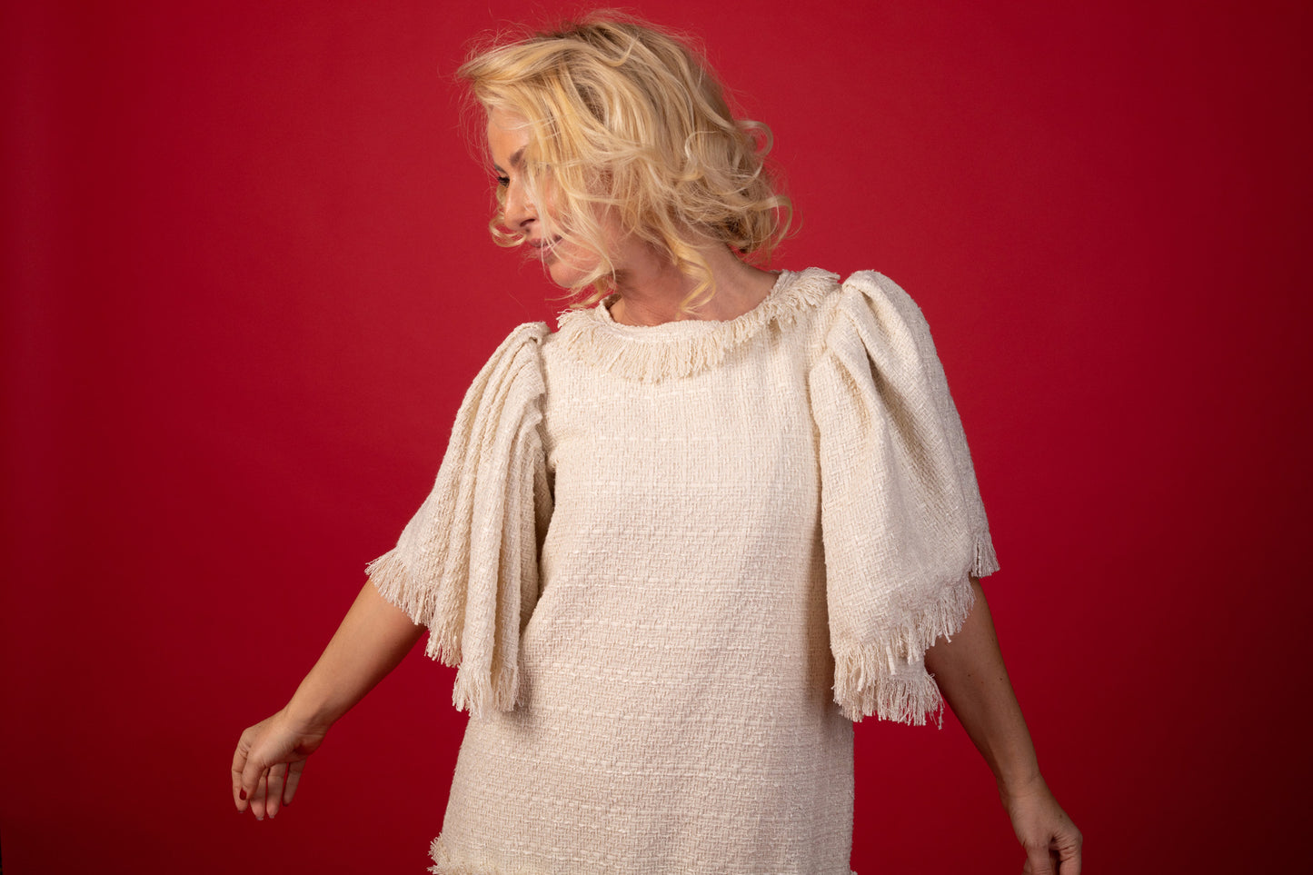 Rivière Blanche Рокля в цвят Ivory